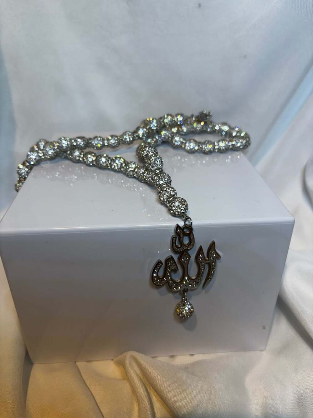 Allah Arabic Crystal Chain Necklace with Pendant